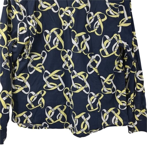 Liz Claiborne Knot Button Front Shirt Size 1X Plus Roll Tab Sleeve Career Preppy - Picture 8 of 11